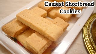 Easiest Shortbread Cookies  Scottish Cookies  Kitchen Lazzat [upl. by Leeann]