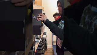 Fenix Flexin checking out some Jordan 4s at Laced fenixflexin shorelinemafia lacedyc explore [upl. by Jobyna]