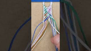 Color Changing Embroidery Floss Friendship Bracelet  Bracelet Book Pattern 34847 [upl. by Swayder]