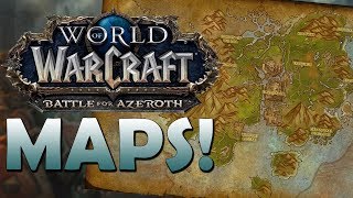 The NEW Maps of KulTiras amp Zandalar  Battle for Azeroth [upl. by Tedi]