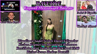 DAVETİYE Kıymet Mezuniyet Balosu 01082024 [upl. by Zerline829]