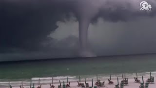 Massive waterspout spotted outside Florida resort [upl. by Possing]