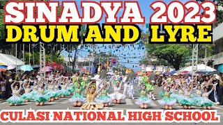 WOW CULASI NATIONAL HIGH SCHOOL DRUM AND LYRE COMPETATION SINADYA 2023 ROXAS CITY [upl. by Ilwain368]