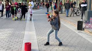 See You Again  Karolina Protsenko is playing violin on 3rd Street Promenade of Santa Monica [upl. by Tasiana]