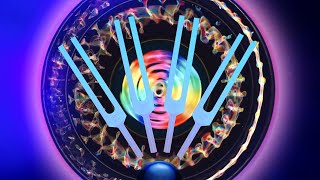 SOUNDHEALING amp CYMATICS  ANGELIC HEALING  SOLFEGGIO TUNING FORKS  528Hz [upl. by Felicia]