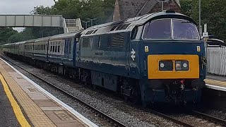 Decent action from salisbury and pewsey FT 44871 47812 and D1015 Western Champion [upl. by Ahserkal62]