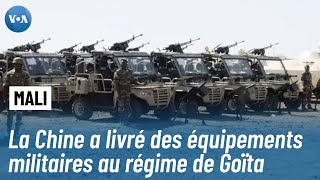 Du matériel militaire chinois livré au Mali [upl. by Aicatsanna]