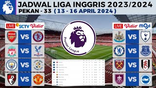 Jadwal Liga Inggris Pekan 33  Arsenal vs Aston Villa  Bournemouth vs Man United  Live Sctv [upl. by Tekcirk]