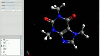 Avogadro Screencast 2 Building a caffeine molecule [upl. by Terces]