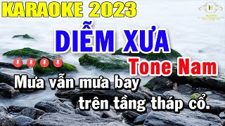 Diễm Xưa Karaoke Tone Nam Nhạc Sống  Beat Mới Dễ Hát Âm Thanh Chuẩn  Trọng Hiếu [upl. by Akaenahs]