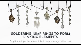 How to Solder Jump Rings to Create Linking Elements  Jewelry Making  Metalsmith Academy [upl. by Oluas]