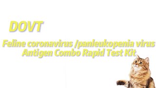 Feline coronavirus panleukopenia virus Antigen Combo Rapid Test KitFCoVFPV [upl. by Noslen]