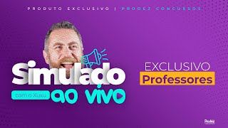 Simulado Professores SC  Ao vivo [upl. by Sahpec]