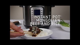 Instant Pot Mongolian Beef and Rice [upl. by Hirza]