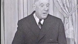 Charles de Gaulle quotIl faut le progrès pas la pagaillequot [upl. by Nickolai]