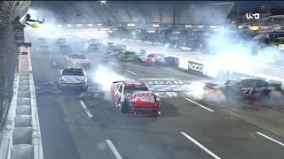 INSANE OVERTIME FINISH CRASH  2023 DEAD ON TOOLS 250 NASCAR XFINITY SERIES AT MARTINSVILLE [upl. by Rieth]