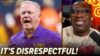 Shannon Sharpe gets FIRED UP about Brian Kelly attacking his players after LSUs loss  Nightcap [upl. by Litman338]