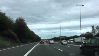 Driving On The M5 Motorway From J7 Worcester South To J4A M42 England 3rd May 2013 [upl. by Ahern858]