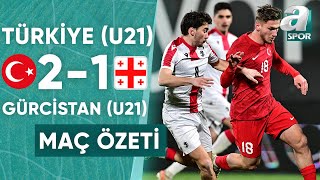 Türkiye U21 21 Gürcistan U21 MAÇ ÖZETİ U21 Hazırlık Maçı 22032024 [upl. by Raddatz]