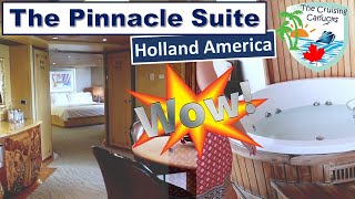 Pinnacle Suite Tour  Holland America Nieuw Amsterdam [upl. by Ayifa134]