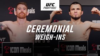 UFC Abu Dhabi Ceremonial WeighIn [upl. by Sherard]