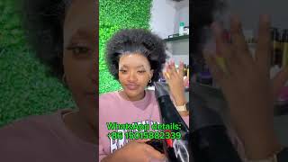 Afro Curly Full Frontal Wig Install Natural Hairstyle Tips [upl. by Anemolif]