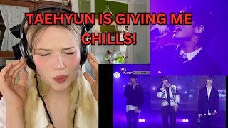 Reacting to Kpop  TXT  20cm live KBS WORLD [upl. by Kessel]