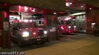 Battalion 9  Engine 54  Ladder truck 4 FDNY [upl. by Nhepets]