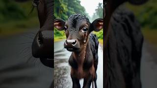 No one love black baby cow 😱 shorts cow [upl. by Zetrok]