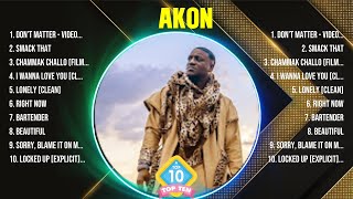 Akon Greatest Hits 2024 Collection  Top 10 Hits Playlist Of All Time [upl. by Funch]