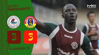 Kolkata Derby flashback 🔥 Mohun Bagan 53 East Bengal 🟢🔴 Chidi Edeh hattrick at VYBK 💫 [upl. by Ob]