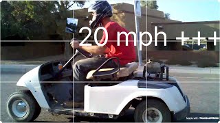 HOW TO MAKE EZGO GOLF CART SUPER FAST 20mph [upl. by Gluck]