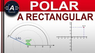 COORDENADA POLAR A RECTANGULAR [upl. by Kostman]