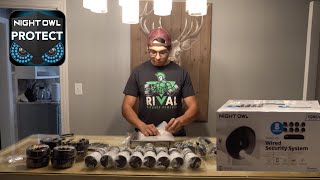 Night Owl Security Camera Surveillance System Unbox Review Installation [upl. by Veradia240]