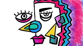 Draw Cubism Picasso inspired portrait  Cubism art lesson  Cubist face drawing [upl. by Anallise]