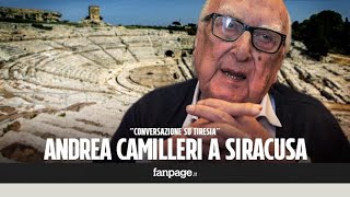 Andrea Camilleri al Teatro Greco di Siracusa quotLa cecità mi ha dato maggiore chiarezza di pensieroquot [upl. by Loree]