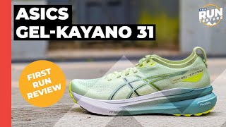 Asics GelKayano 31 First Run Review  Minor updates to the cushioned stability favourite [upl. by Dovev]