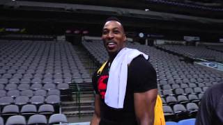 Dwight Howard Hits Full Court Shot with Ease [upl. by Dazhahs]