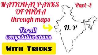 National Parks of India🇮🇳 Part1 nationalparkgk gkforallcompetitiveexams [upl. by Wilkens]