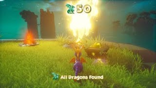 Spyro Reignited Trilogy Tree Tops How to catch Green Thief and get to Secret Dragon [upl. by Ytineres]