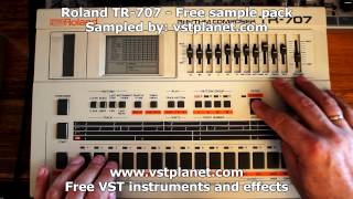 Roland TR707 Rhythm Composer  Free sample pack  vstplanetcom [upl. by Phillip869]