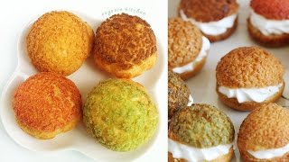 Choux au Craquelin  Crunchy Cream Puff Recipe 쿠키슈 만들기  한글자막 [upl. by Merat]