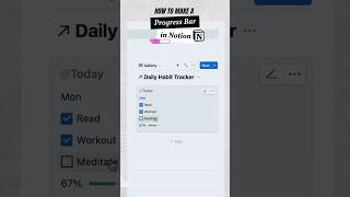 How to make a progress bar in Notion [upl. by Lemuel830]