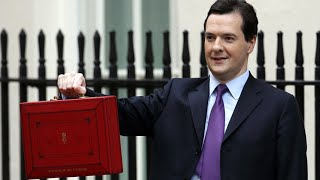 Chancellor emerges from 11 Downing Street with red briefcase [upl. by Janus230]