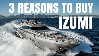 Palmer Johnson 120 super yacht for sale  3 Reasons to Buy IZUMI [upl. by Richarda]