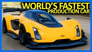 Forza Horizon 5  Worlds FASTEST Production Car FH5 American Car Pack [upl. by Lavena]