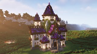 Purple Castle Tutorial  Minecraft 118 [upl. by Obala]