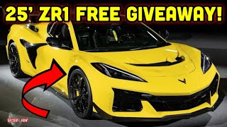 FREEEEE 2025 c8 ZR1 Corvette is HAVING a HUGE free GIVEAWAY ENTER NOW [upl. by Hackney]