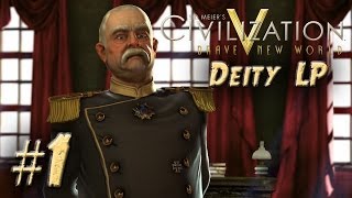 Civilization 5 Brave New World Lets Play Germany Deity  Part 1 [upl. by Inafets]