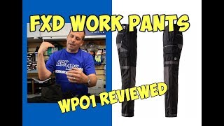 New in from Oz the FXD WP1 Slim Fit Knee pad Work trousers made from 100 Cotton watch my Review [upl. by Luwana470]